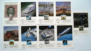 WELTBRIEFMARKE EXPO 89 - 9ER SET POSTKARTEN - AUSGABE AM ERSTEN TAG - NEUWERTIG - Bild 1 von 1