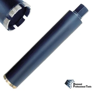 Broca de núcleo húmedo de diamante de 2-1/2" bloque de asfalto de hormigón 1-1/4"-7 roscas - Imagen 1 de 11