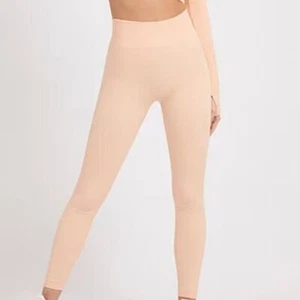 Leggings deportivos sin costuras Guess para mujer acanalados pradera puesta de sol talla XS/pequeños - Imagen 1 de 11