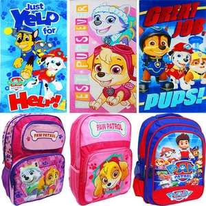 NEW LARGE KIDS BACKPACK TOWEL SCHOOL BAG BOYS GIRLS PAW PATROL SUPERHERO GIFT - Picture 1 of 22