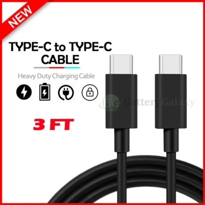 USB-C to USB-C Cable FAST Charge Cord For iPhone 16/16e/16 Pro/Plus/Pro Max - Image 1 of 4