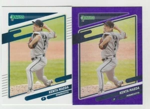 (10) Kenta Maeda 2021 DONRUSS HOLO PURPLE + BASE LOT #176 MINNESOTA TWINS - Picture 1 of 1