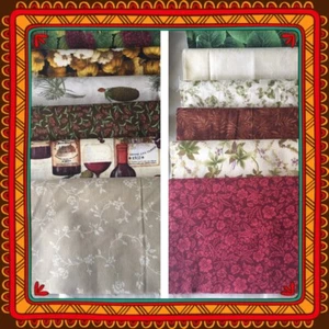  10 x 10 Quadrate Schicht Kuchen Ernte Herbst 28 Stück Stoff 100% Baumwolle Duplikate - Bild 1 von 12