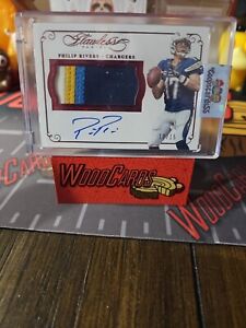 PHILIP RIVERS 2015 PANINI FLAWLESS #PA-PR GAME USED PATCH AUTO 12/15