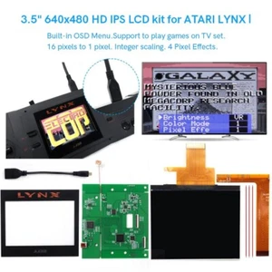 3.5'' 640x480 Retro Pixel IPS LCD Screen HDMI-Compatible Kit For ATARI LYNX Ⅰ - Picture 1 of 20