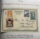 1927 Istanbul Turkey Stationery Postcard Cover To Bucarest Romania Tax Stamp