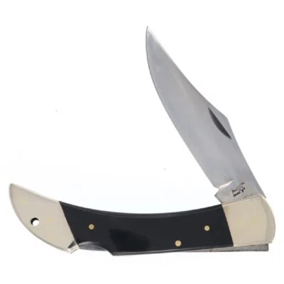 Frost Cutlery Large 110 Lockback Genuine Cape Buffalo Horn Handle Folding Knife - Image 1 of 3