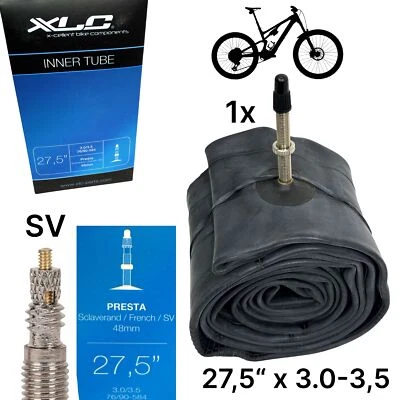 XLC MTB Fahrrad Ersatz Schlauch FR DH 27,5" x 3.0-3,5 SV Französisch Ventil 48mm