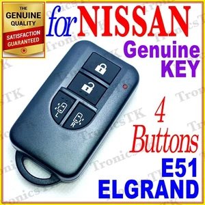 NISSAN ELGRAND SMART KEY / INTELLIGENT KEY / 4 BUTTONS - E51 SERIES - 01 - Picture 1 of 6