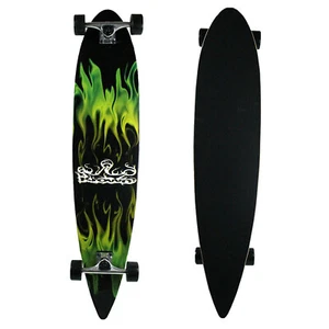 "Krown Longboard Completo Pintail Verde Llama 9"" x 43" - Imagen 1 de 5