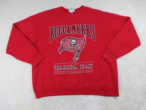 VINTAGE Tampa Bay Buccaneers Sweater Mens Extra Large Red Football NFL 90s* - Picture 1 of 16