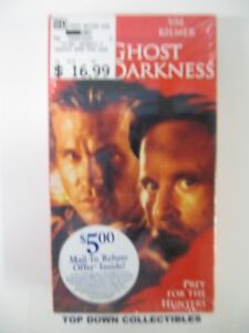 The Ghost And The Darkness    Michael Douglas,  Val Kilmer   VHS Movie   New
