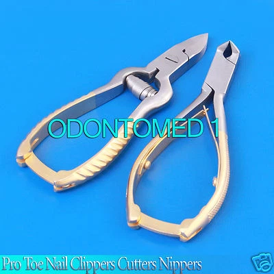 Juego de 2 cortaúñas cortaúñas profesional puntera pedicura Foto 1 de 3