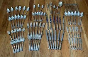 Rogers Bros IS Silverplate Silverware Flatware Set 89 Piece Set - Picture 1 of 10