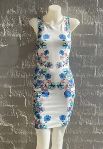 Dotti white floral zip up dress ladies size 2XS - Picture 1 of 6
