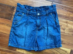 NWOT Joe's Jeans Girls' Ruffle High Waisted Pleated Denim Shorts Youth Size 16 - Picture 1 of 6