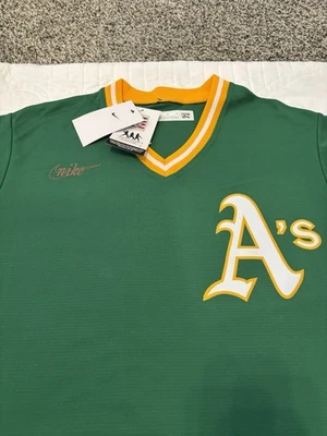 Camiseta Nike Oakland A's Reggie Jackson Nike Cooperstown Collection média $135 nova com etiquetas - Imagem 1 de 4