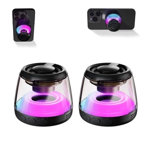 Two Magnetic Bluetooth Speaker,Wireless Induction Bluetooth Speaker,Mini Port... - Picture 1 of 8
