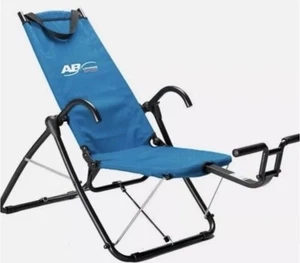 AB Lounge Sport Abdominal Workout Fitness Exercise Blue Lounger Chair Machine - Picture 1 of 1