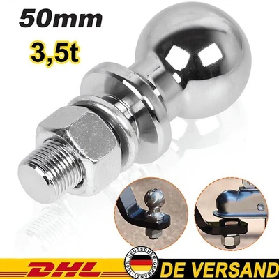 Kugelkopf 3500kg 50mm Anhängerkupplung AHK Ackerschiene Kupplung Kugel M22 - Bild 1 von 4