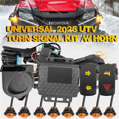 Street Legal 适用于 14+ 本田先锋 700 700 - 4 UTV 转向信号套件喇叭插头播放  — 第 1/4 张图片