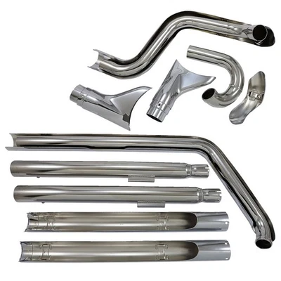 Harley FLSTF 1340 Fat Boy 1990-1999 escape completo COBRA Bad Hombre Duals cromo... Foto 1 de 4