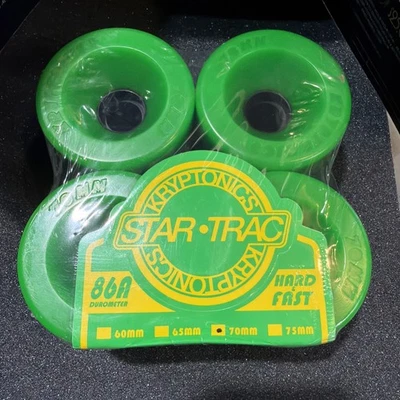 Ruedas de monopatín STAR-TRAC KRYPTONICS rueda verde 86A 70 mm Foto 1 de 4