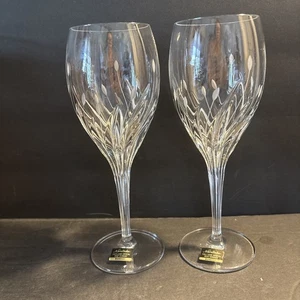 NORITAKE CRISTAL POLVO LUNAR 8 1/2" COPA AGUA/VINO-ALEMANIA-JUEGO DE 2 NUEVO SIN CAJA - Imagen 1 de 9