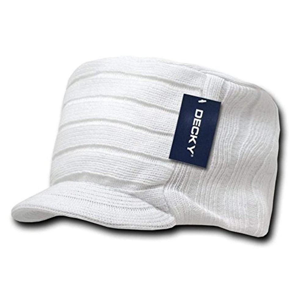 Gorra plana tejida DECKY con visera blanca Foto 1 de 1