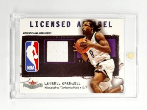 COMO NUEVA #/ED CAMISETA USADA EN JUEGOS 2003-04 Patchworks Ropa con licencia Latrell Sprewell - Imagen 1 de 2