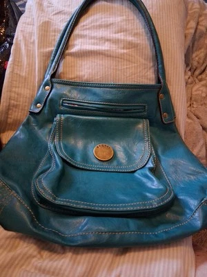 Bolso Cartera de Hombro Pequeño de Cuero Sintético Verde Axcess De Colección Y2K Punk Grunge Foto 1 de 3