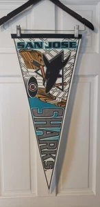 VTG Trench 1994 San Jose Sharks Pennant Flag 12"x 30" - Picture 1 of 1