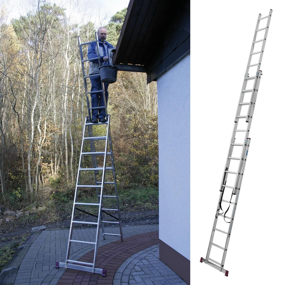 Krause Mehrweckleiter 3 X 9 Sprossen (030399)