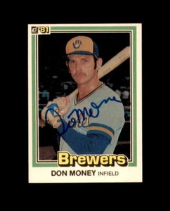 Don Money Signed 1981 Donruss Milwaukee Autograph - Picture 1 of 2