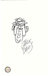 JACK DAVIS signed ORIGINAL  sketch MAD MAGAZINE, EC Comics...GFA COA documention - Picture 1 of 7