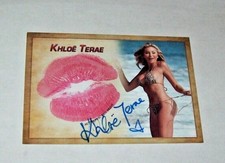 2022 Collectors Expo Model Khloe Terae  Autographed Kiss Card 