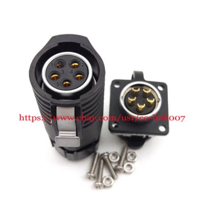XHP20 5pin Waterproof Connector, Panel Mount Power Connector Industrial Plug - Image 1 of 4
