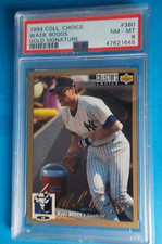 1994 Collector's Choice Wade Boggs  Gold Signature PSA 8 NM graded SP #380
