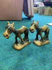2 vintage Multi prods Inc hungry horse smile donkey sculpture folk art figurine