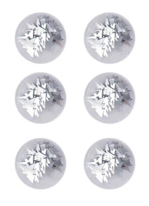 Paillettes De Navidad Plateadas 6 Piezas - Imagen 1 de 1