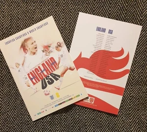ENGLAND WOMEN v USA WOMEN'S FRIENDLY MATCH PROGRAMME WEMBLEY 7/10/2022 - Picture 1 of 1
