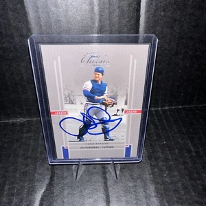 FIRMADO JIM SUNDBERG 2005 DONRUSS CLASSICS Legend tarjeta autografiada Rangers Hof - Imagen 1 de 4