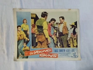 YOUNG GUNS 1956 LOBBY CARD #2 Vintage Western Movie Ephemera - Picture 1 of 5