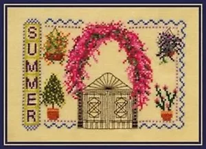MUESTREADOR DE VERANO - PUNTO DE CRUZ - GRÁFICOS TURQUESA - Imagen 1 de 1