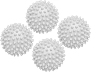 4pc XL Dryer Balls Laundry Washing Machine 2.75" Reusable Fabric Softener White - Picture 1 of 3