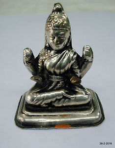 vintage antique collectible old silver statue idol hindu goddess