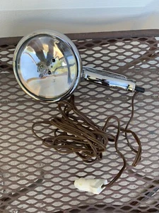 Vintage UNILITE Chrome Spotlight : Works Great - Long Cord ( CHICAGO USA )  - Picture 1 of 12