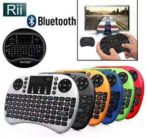 Upgraded-Genuine Rii i8+ BLUETOOTH Mini Backlight Touchpad Keyboard - Picture 1 of 15