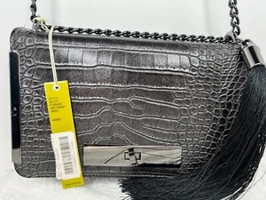 Gianni Bini Crossbody Purse - Metallic Fantasy Pewter - NEW - Picture 1 of 10