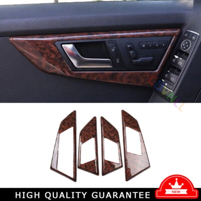 Inner Door Handle Bowl Frame Trim 4* For Mercedes-Benz GLK 2013-2015 Agate Wood - Image 1 of 4